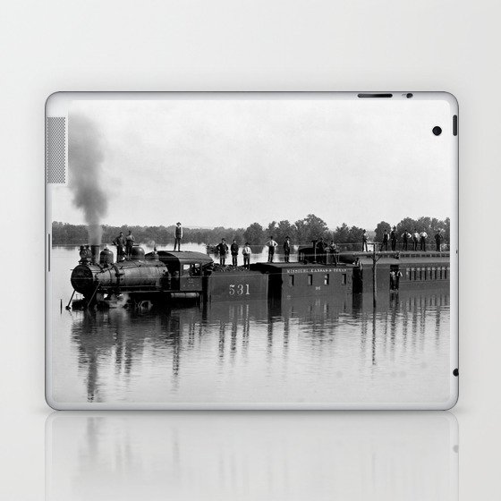 Missouri-Kansas-Texas Train During Flood - 1904 Laptop & iPad Skin