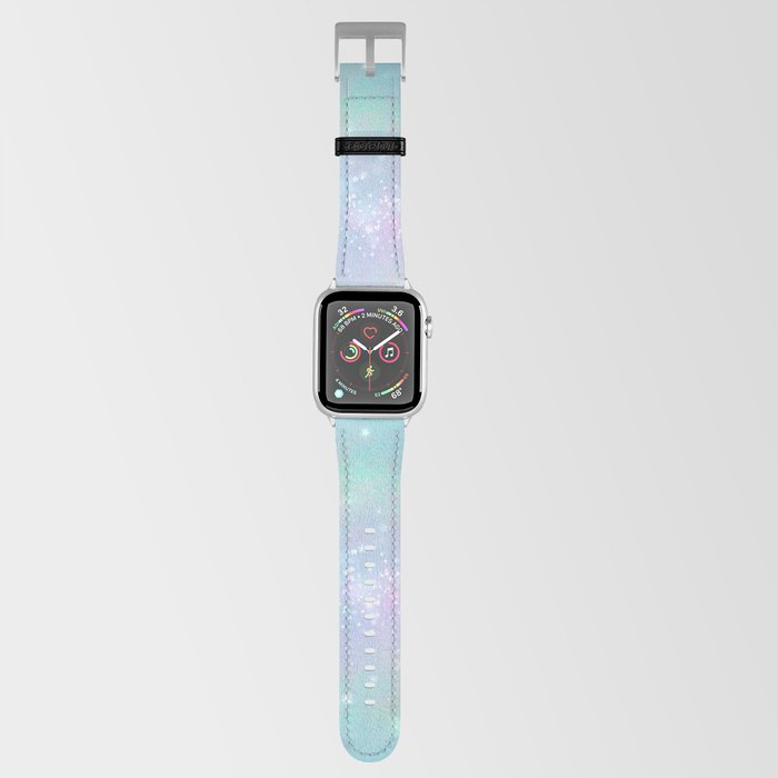 Iridescent Sparkly Stars Pattern Apple Watch Band