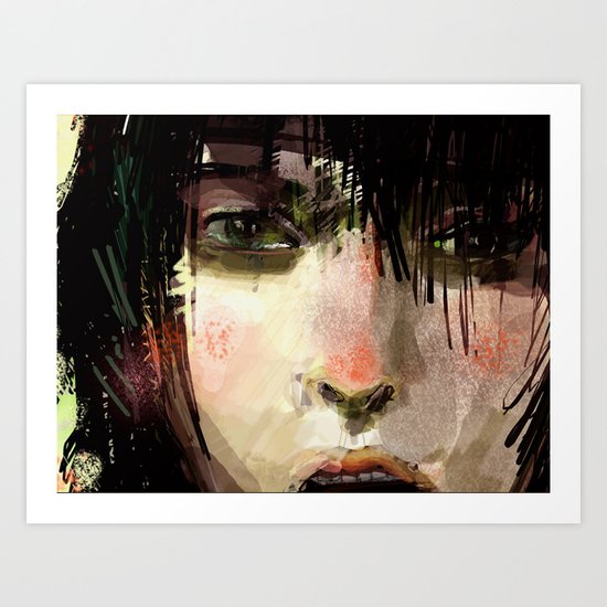 Poster Girl Art Print