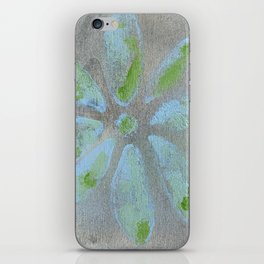 recycled wood daisy  iPhone Skin
