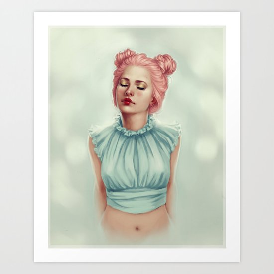 Doll heart Art Print