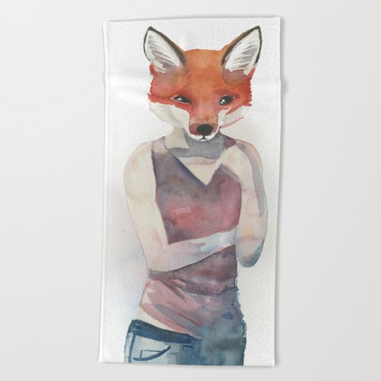 Foxy Beach Towel