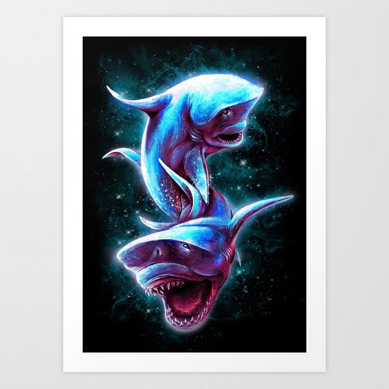 Bull Sharks Art Print