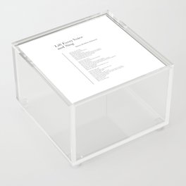 Lift Every Voice and Sing by James Weldon Johnson Acrylic Box