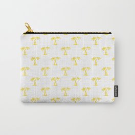 Yellow Palm Trees Pattern Carry-All Pouch