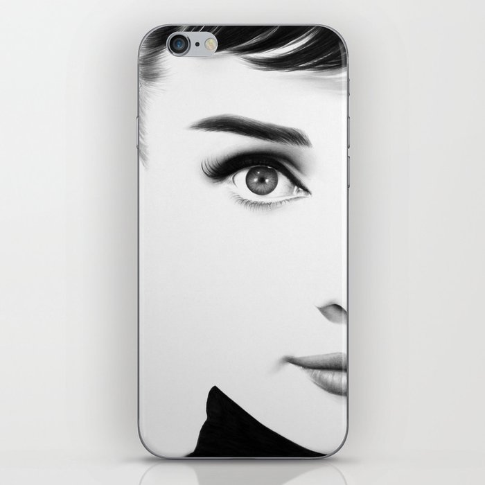 Audrey Hepburn Half Series iPhone Skin