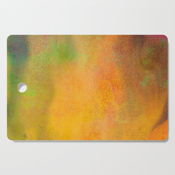 Colorful grungy texture, grainy abstract digital art.  Cutting Board