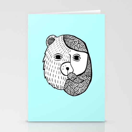Werebear Stationery Cards