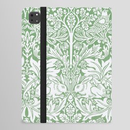Sage Green William Morris Brer Rabbit Design iPad Folio Case