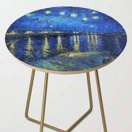 Starry Night Over the Rhone by Vincent van Gogh Side Table