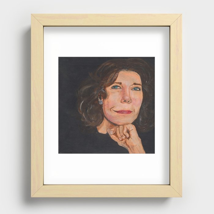 Lily Tomlin Portrait Recessed Framed Print