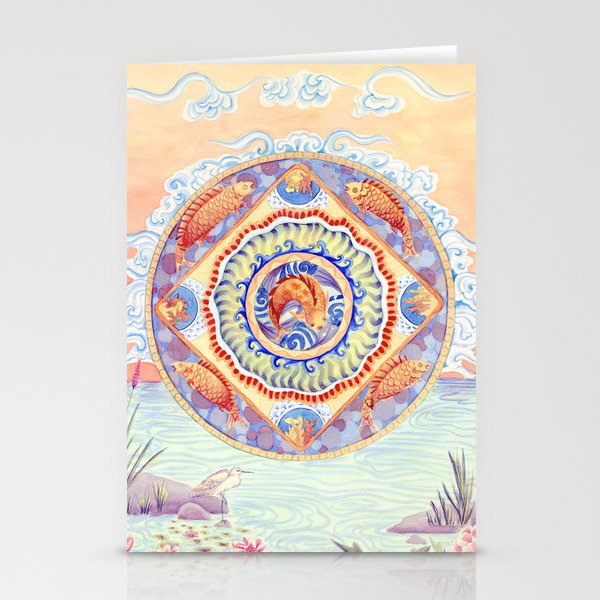 Water Mandala Stationery Cards