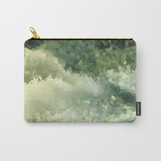 The green background .Storm . Carry-All Pouch