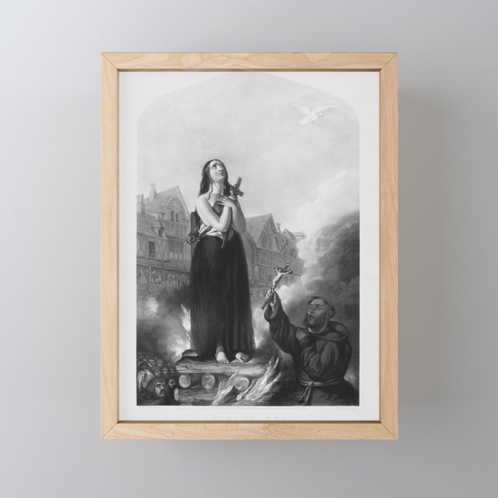 Joan of Arc - A Martyr In Their Cause Framed Mini Art Print