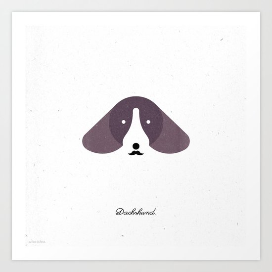 Pedigree: Dachshund Art Print