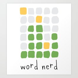 Word Nerd Art Print