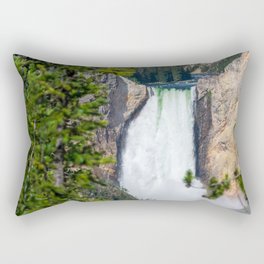 Yellowstone National Park Waterfall Landscape Photography Print Rectangular Pillow