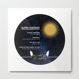 Alpha Centauri - Good Omens Fanart Metal Print