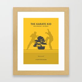 Karate Kid Minimalist Poster Framed Art Print