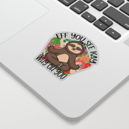 Mellow Sloth Sticker