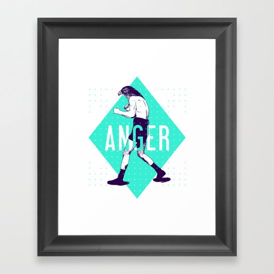 Anger Framed Art Print