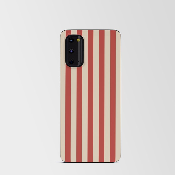 Vintage pink stripes Android Card Case