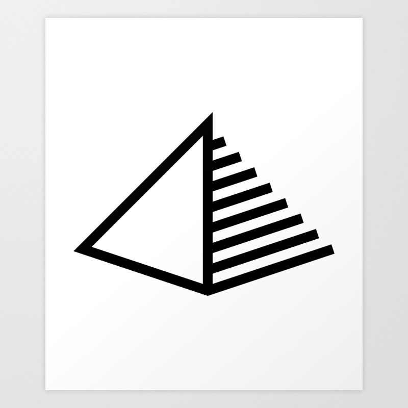 pics Icon Society6 Logo pyramid icon logo art print by azza1070