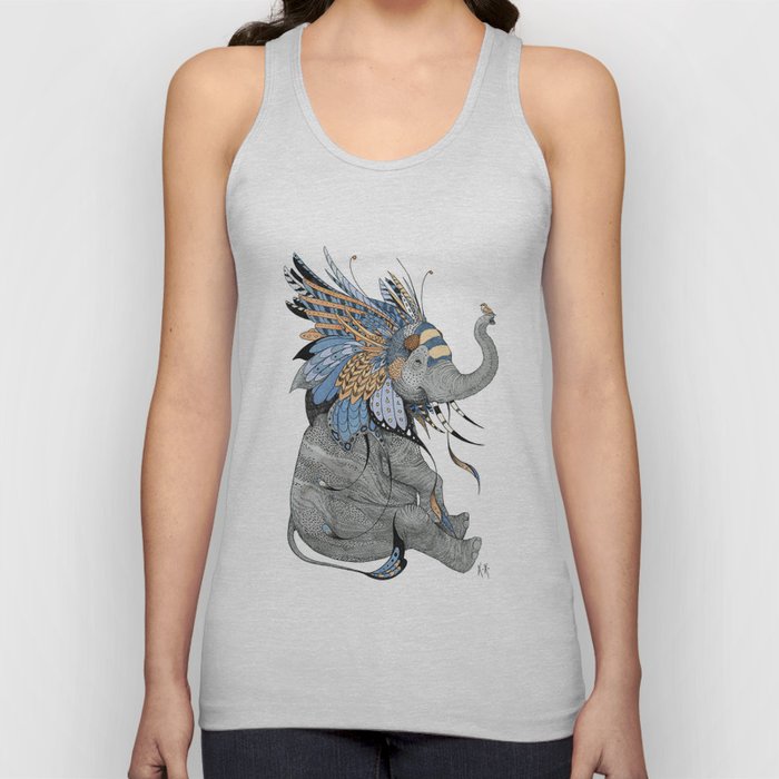 Hybrid Elephant Uni Tank Top By Kiannakilgren