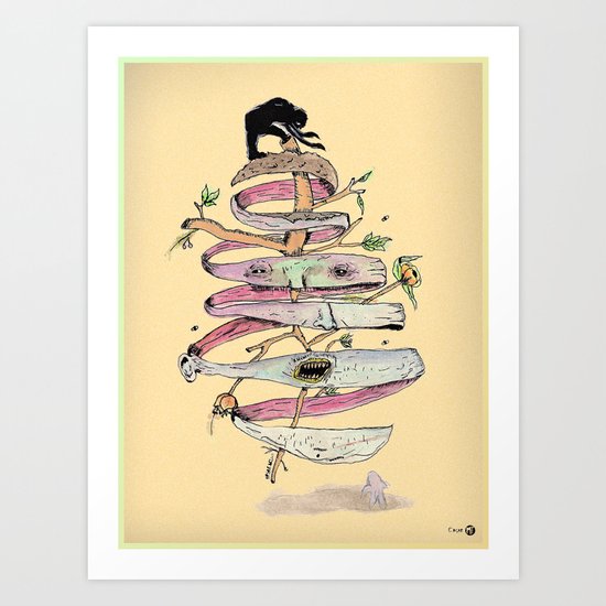 Cas-cara Art Print
