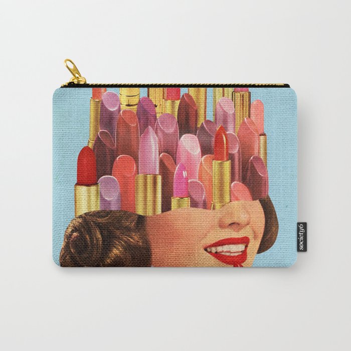 Lipstick (Blue) Carry-All Pouch
