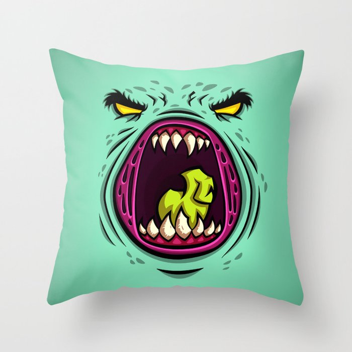 HUNGRY Throw Pillow
