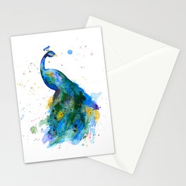 Proud Peacock Stationery Card