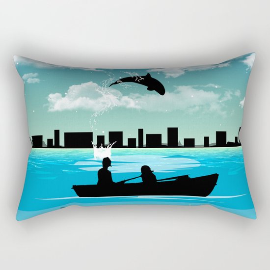 Whaleing Rectangular Pillow