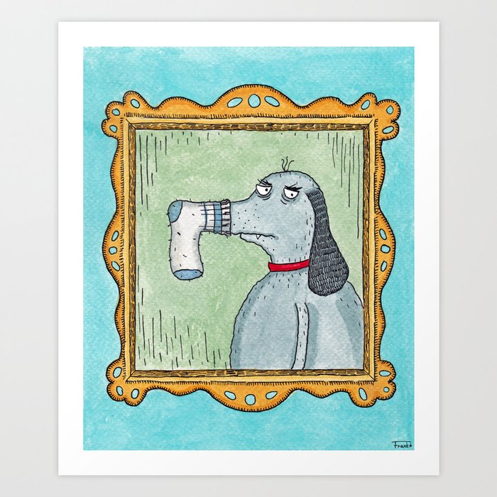 Sock-Dog Art Print