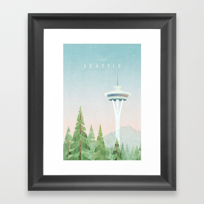 Seattle Framed Art Print
