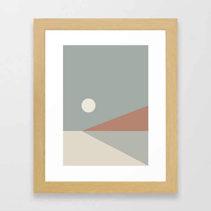 Geometric Landscape 03 Framed Art Print