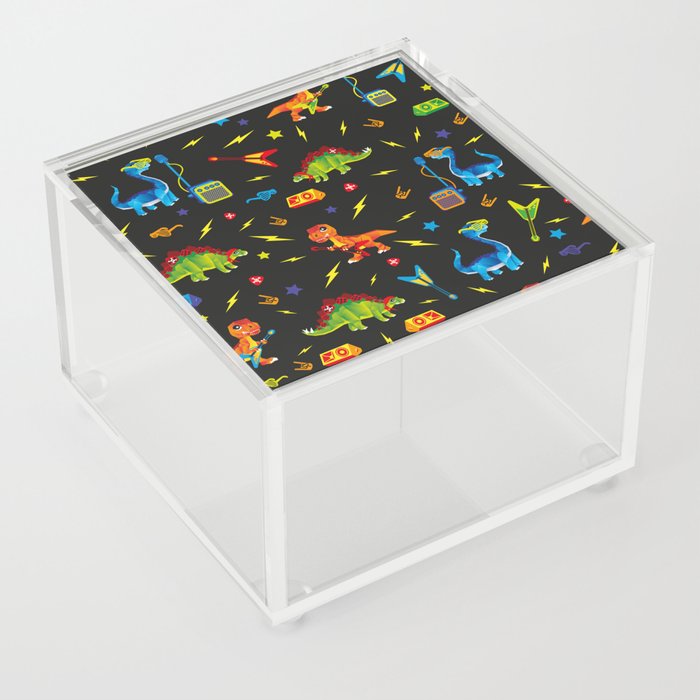 Dino Rock and Roll Rawwwr Acrylic Box