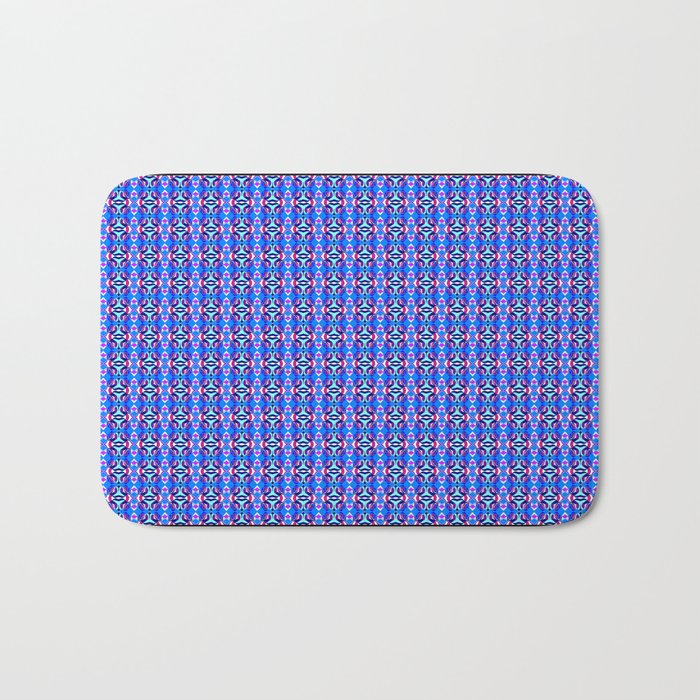 Blue Tile Bath Mat