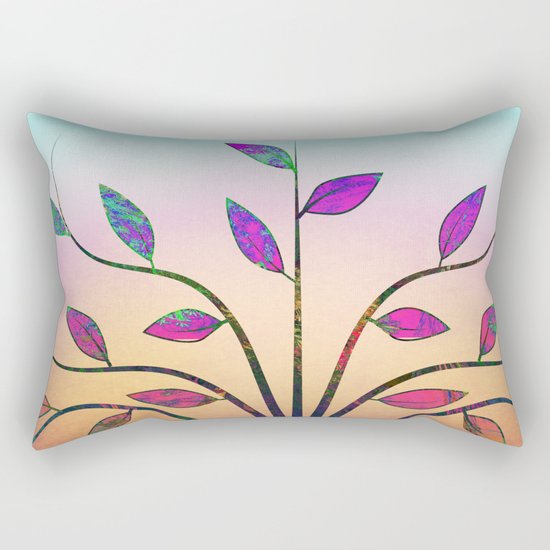 Ornamental Tree Rectangular Pillow