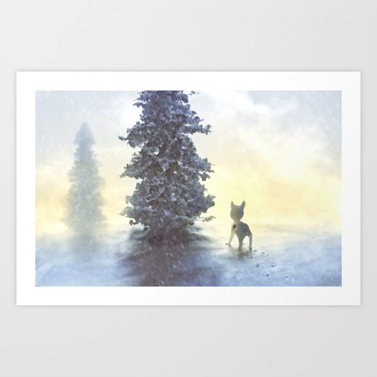 lonely holiday Art Print
