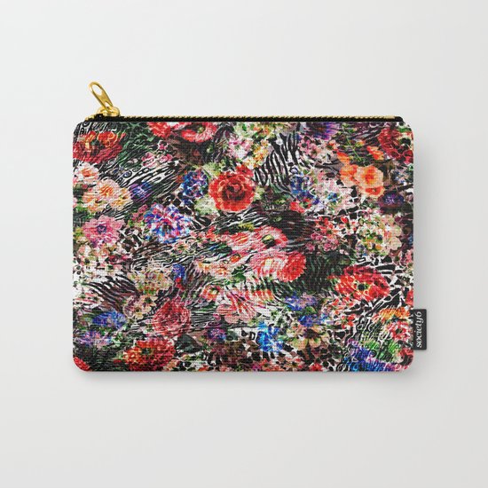 Floral Abstract Carry-All Pouch