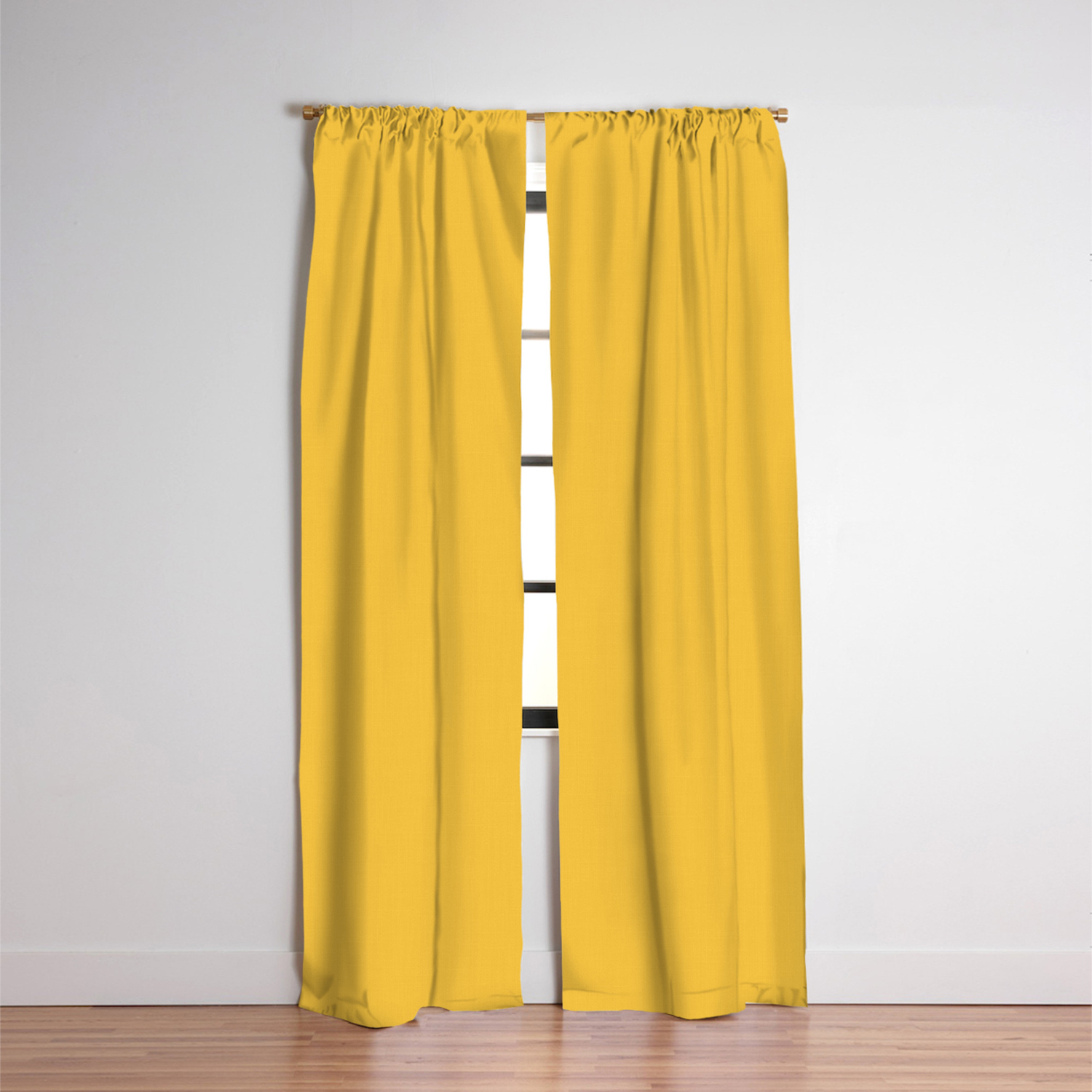 Yellow Gold Solid Color Coordinates Blackout Curtain By
