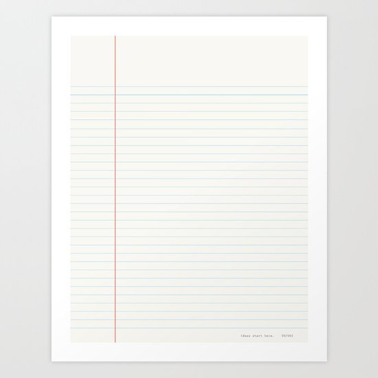 ideas start here 001 Art Print