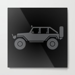 Off Road 4x4 Silhouette Metal Print | 4X4, Mudder, Moab, Offroad, 4Wd, Tires, Rims, Fourdoor, Unlimited, Mud 