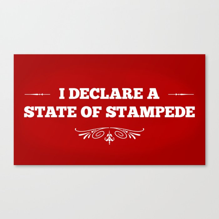 State Of Stampede Canvas Print