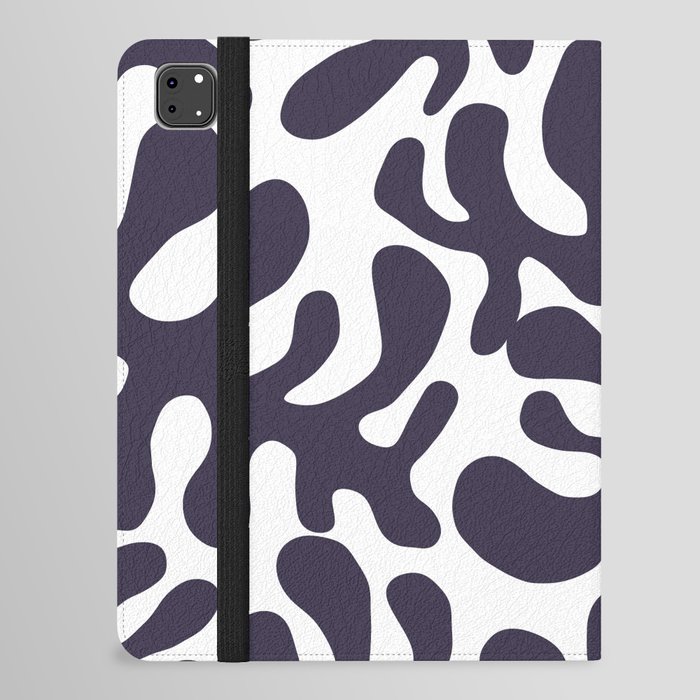 Violet Matisse cut outs seaweed pattern on white background iPad Folio Case