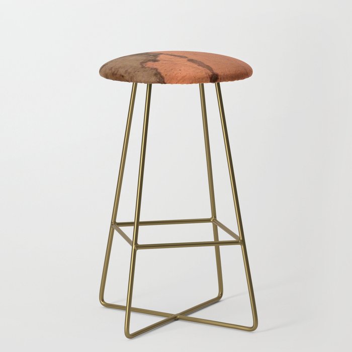 Rustic copper top bar stools