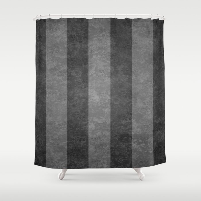 Grey Stripes Shower Curtain