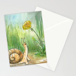 Snail Goals Stationery Card