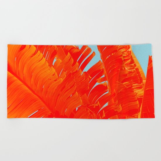 Flame On Island Paradise Beach Towel